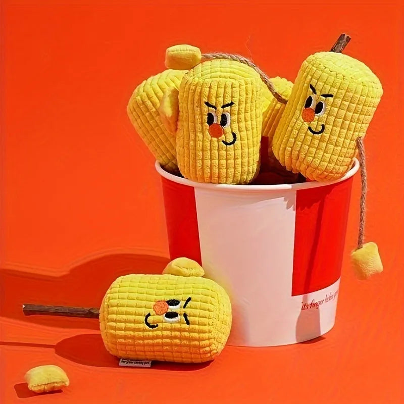 Polio wood corn cob cat molar stick toy measuring 7x6x15cm for dental cleaning