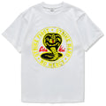 Clothes Cobra T-shirt tide brand cotton street sports top with cobra print in black