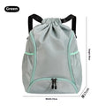 Large cube-style sports backpack drawstring bag in multiple colours with compartments