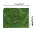 Artificial grass dog toilet training mat with washable surface in three size options