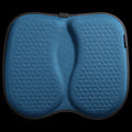 Honeycomb pattern gel car seat cushion shown in one of six colour options.
