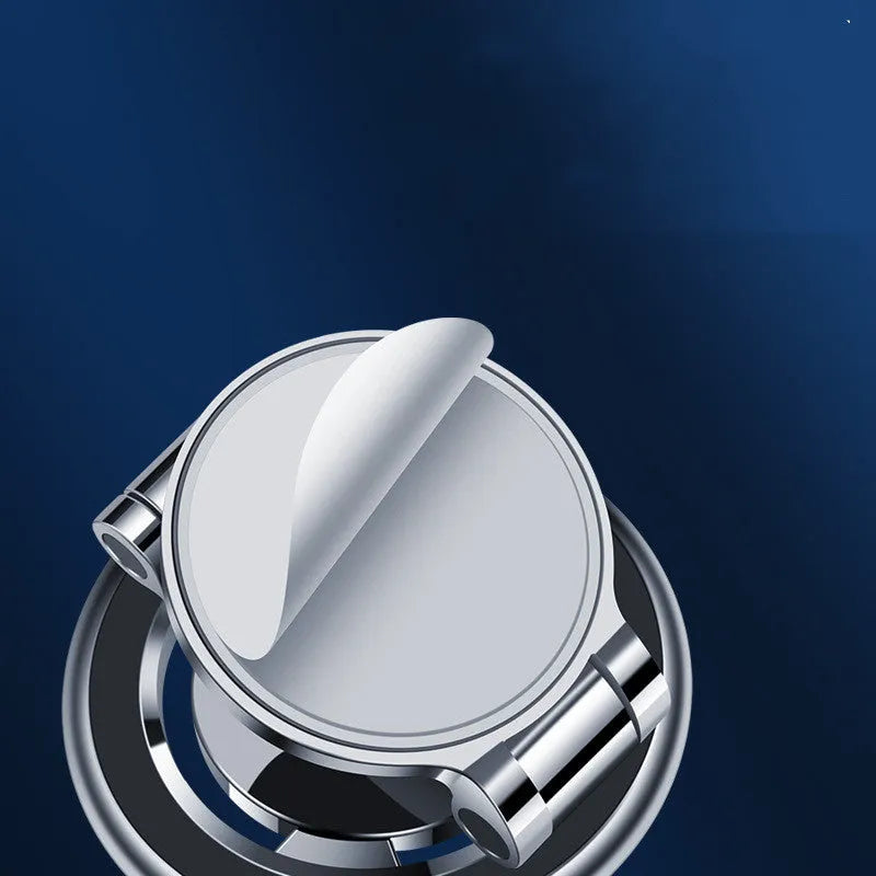 Car mobile phone holder with clip fixation and 360 degree rotating bracket on centre console