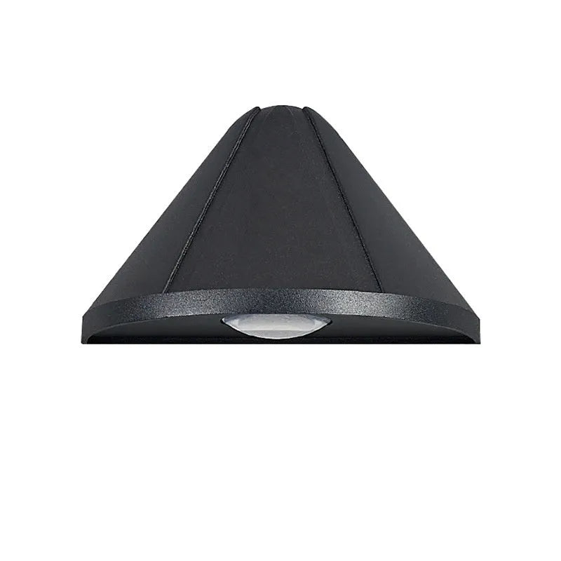 Black Bird's Nest style LED courtyard lamp with IP65 waterproof rating and warm white light.