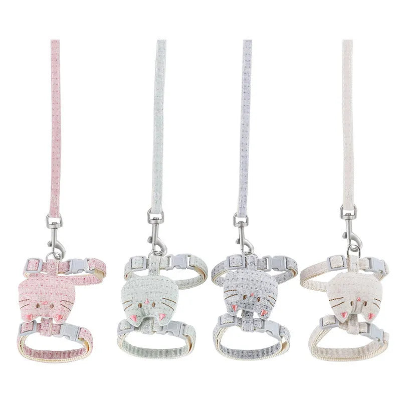T-shaped cloth cat drawstring pulling rope toy in various colours for cats up to 8kg