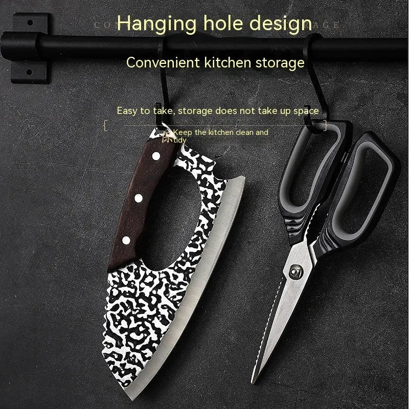 Labour-saving forged 4 chromium steel kitchen knife with comfortable grip for vegetable cutting