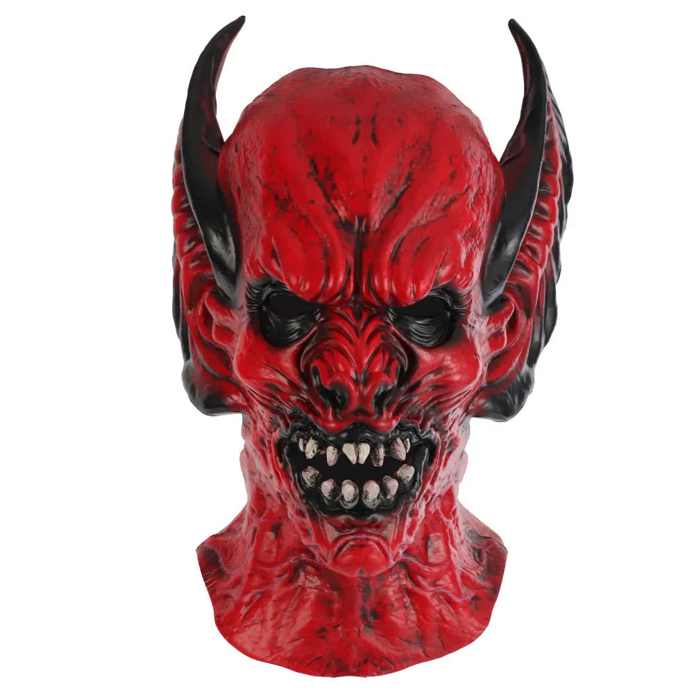 Red bat head cover horror mask made from RP foam for Halloween and costume parties