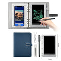 85-inch electronic writing pad with smart pen in stitching appearance design, available in black, dark blue and sky blue