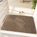 Blue alien-shaped silk ring entrance carpet with cartoon anime pattern, 60x90cm.