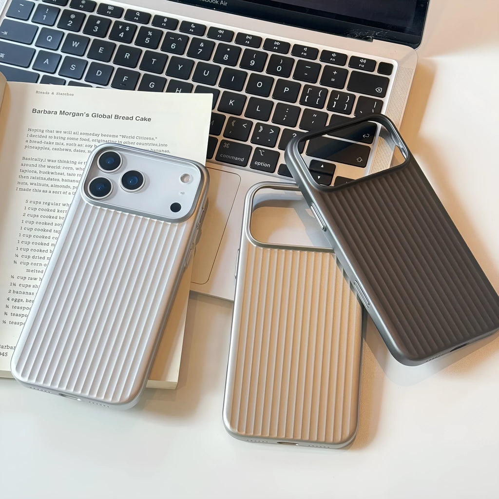 Large hole magnetic drop-resistant PC frosted protective phone case for iPhone 14-17 series