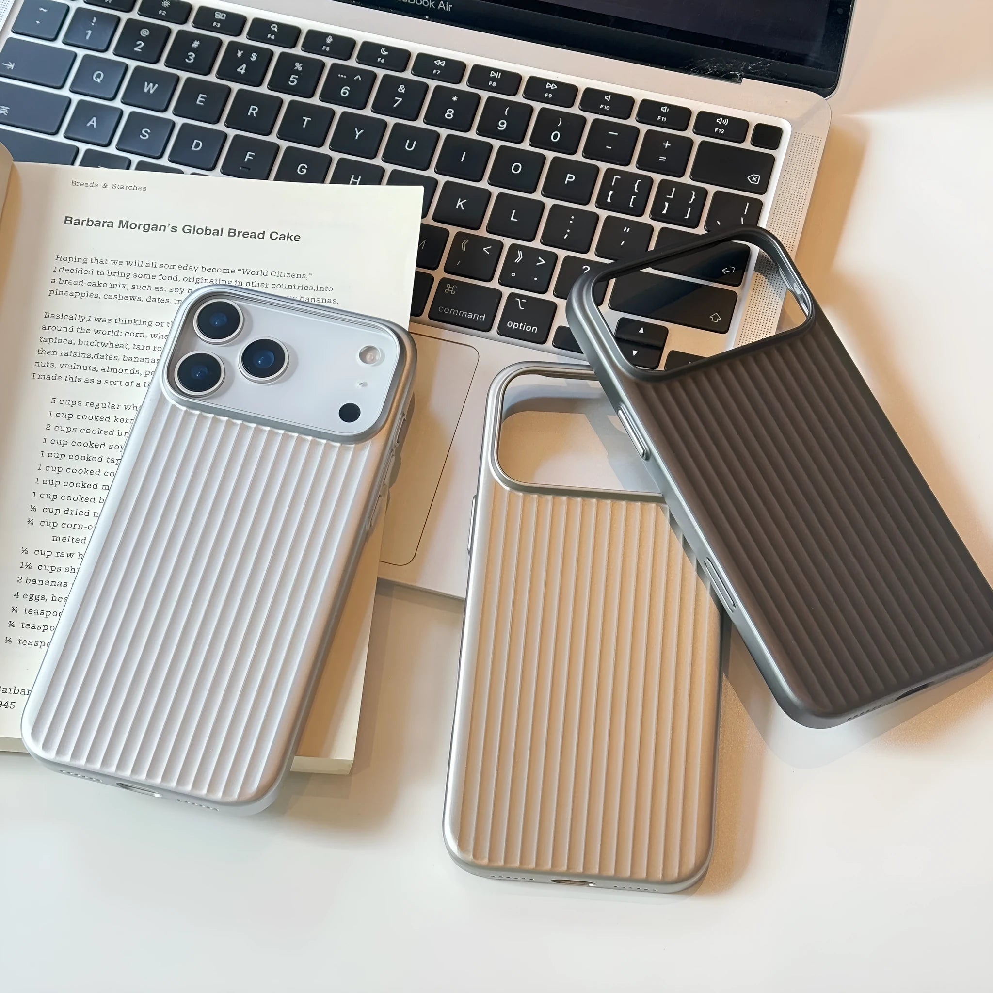 Large hole magnetic drop-resistant PC frosted protective phone case for iPhone 14-17 series