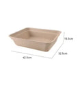 Brown disposable waterproof cat litter box with three size options shown side by side.