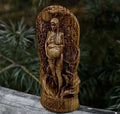 A detailed resin statue of a Greek goddess, 22cm tall, for altar or garden display.