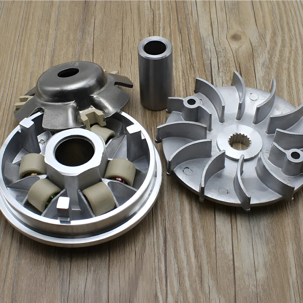 Metal motorcycle clutch plate accessories set for Guangyang 125 front belt sheave replacement in picture colour