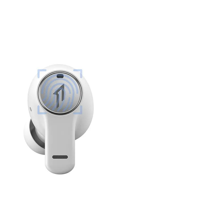 True wireless Bluetooth sports headphones in pearl white and magic night black colours