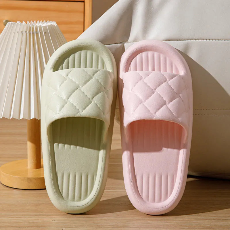 Rhombus EVA home slippers for summer, non-slip floor bathroom slipper, available in multiple colours