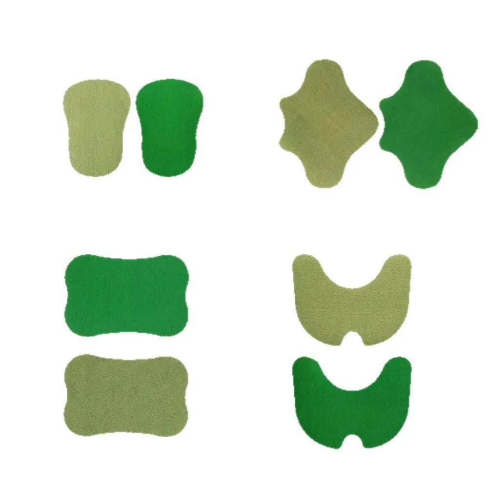 Mugwort paste patch bag containing twelve herbal patches for knee lumbar cervical and foot areas