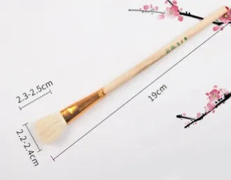 Wool brush painting pen set with soft head for detailed watercolour and oil painting artwork