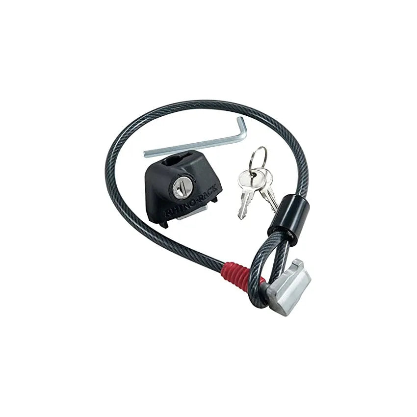 Plastic-sheathed steel cable lock for roof platforms in 1200mm and 600mm lengths.