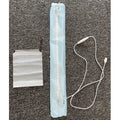 Blue inflatable camping lantern with USB charging, aluminium alloy body, 65cm or 85cm sizes, with drawstring pouch