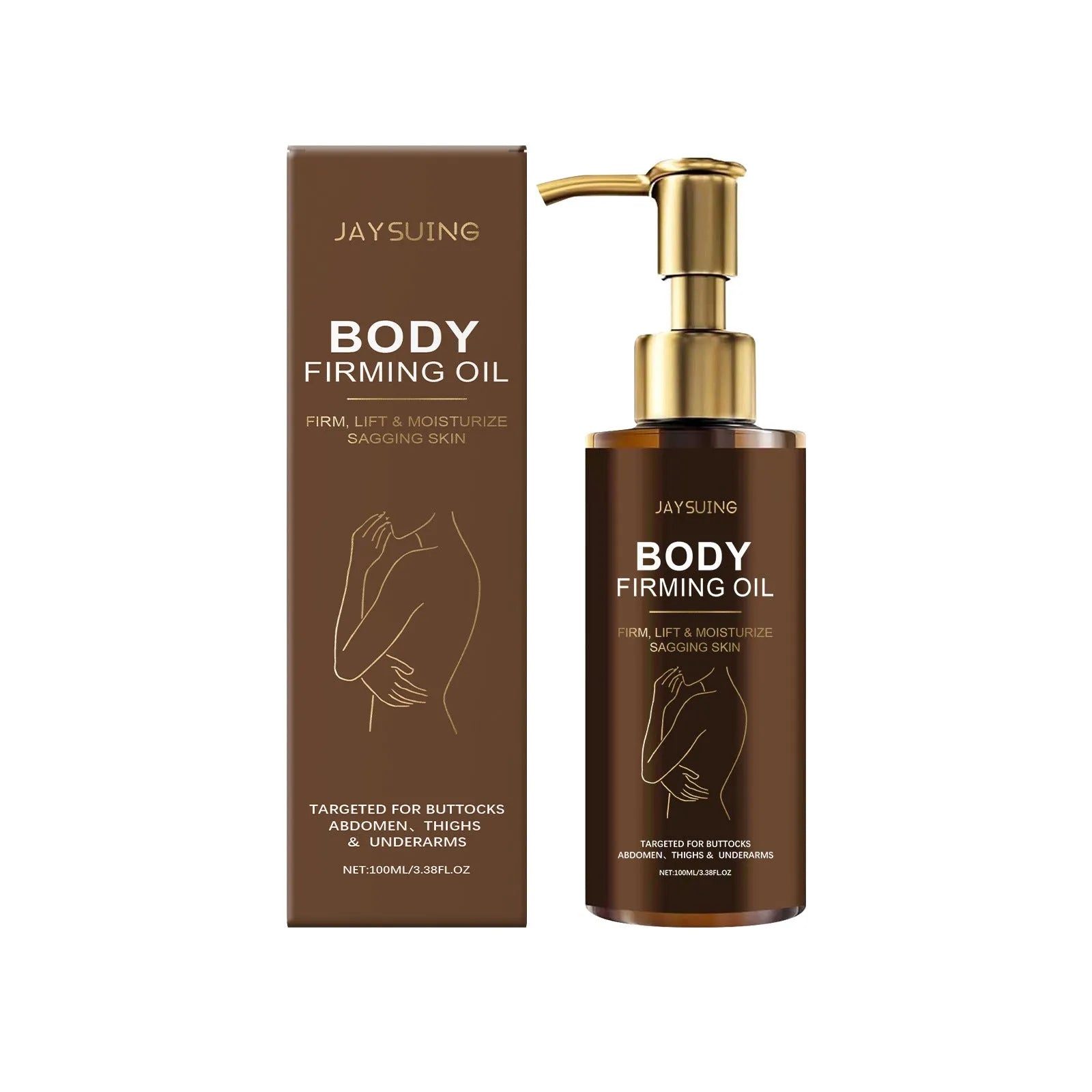 100ml bottle of nourishing and firming body oil with hyaluronic acid and coffee seed oil