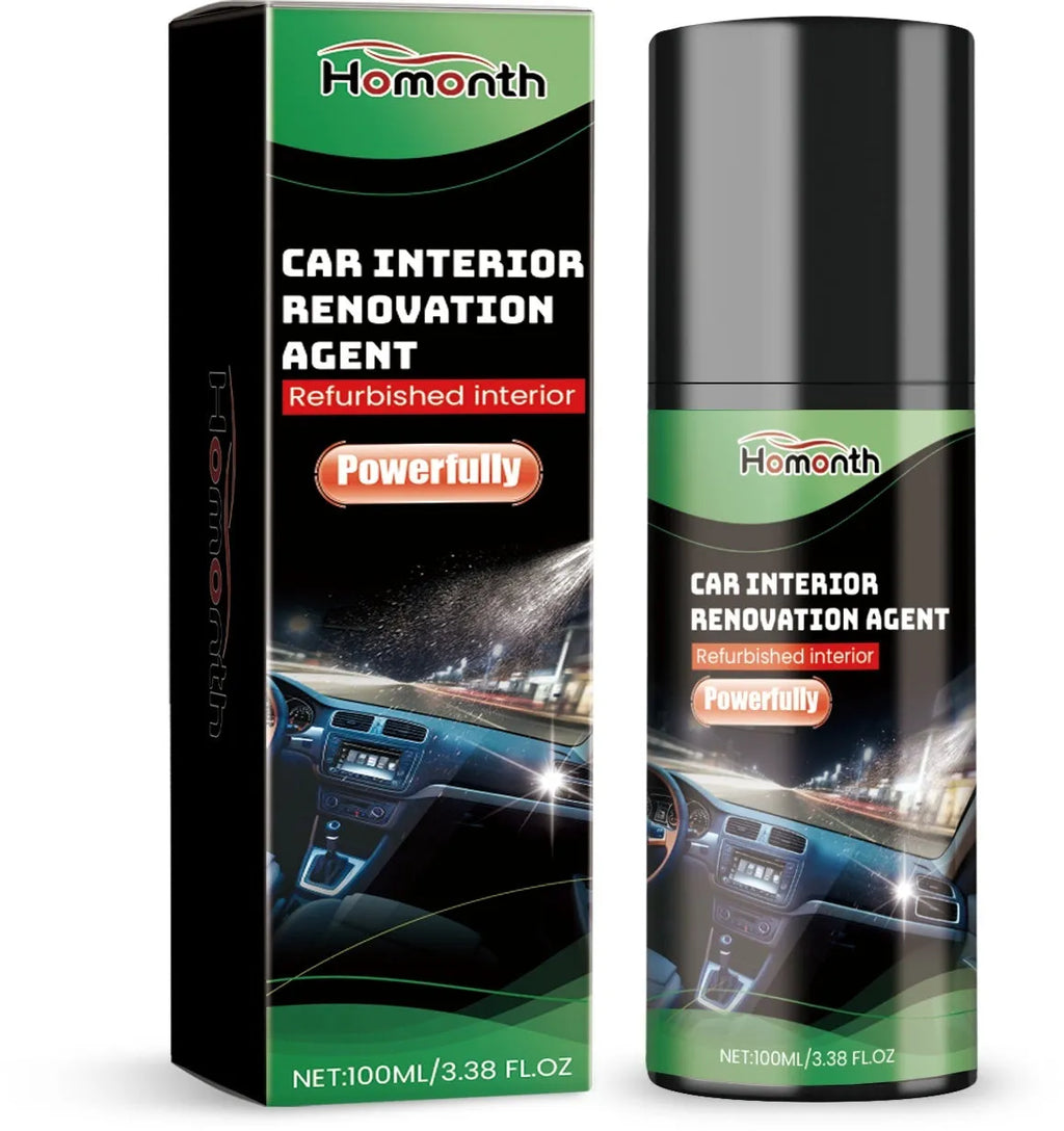 100ML bottle of automotive interior refurbishment agent for car dashboard and seat cleaning