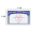 Transparent PVC waterproof ID card holder for social security cards and bus passes