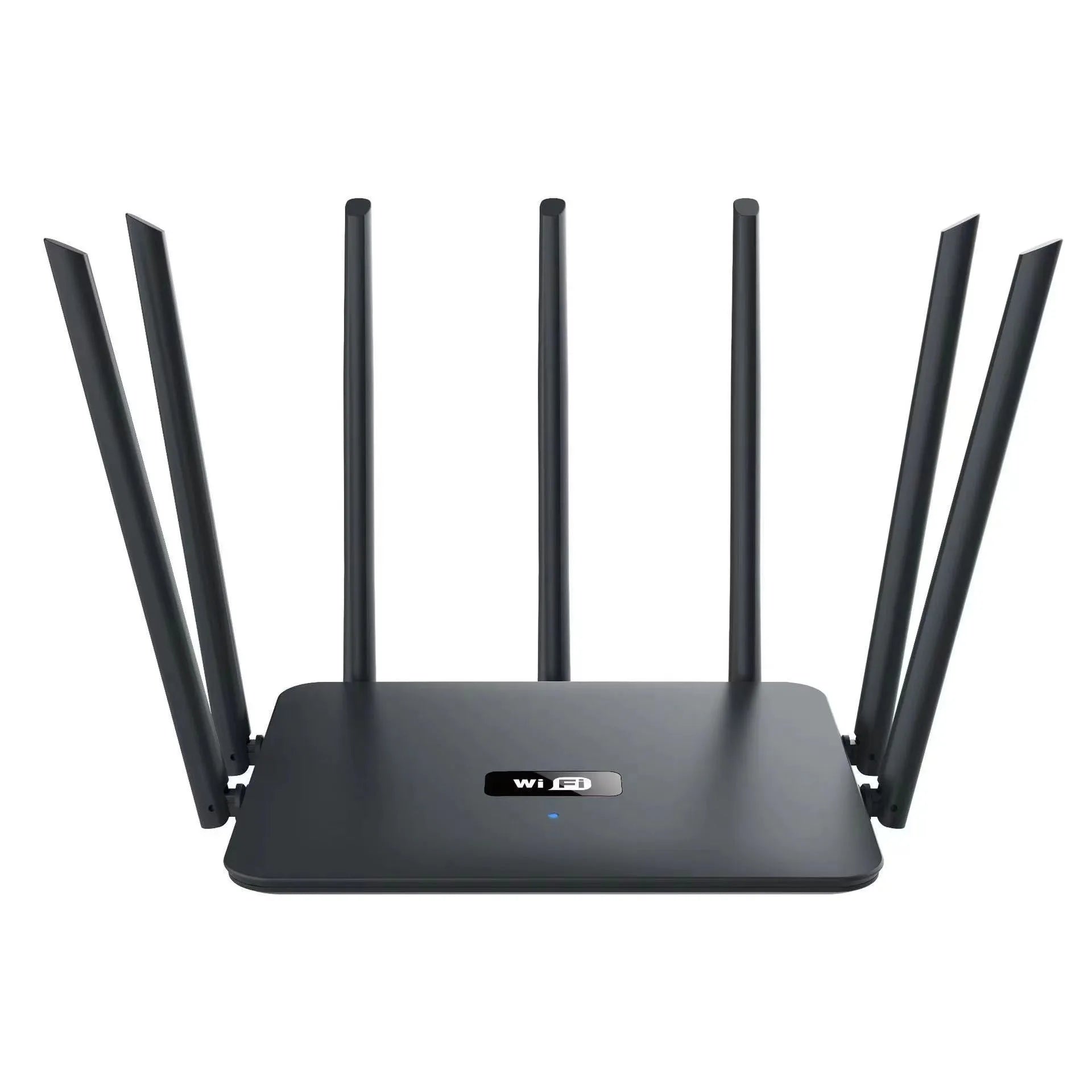 Black or white dual-band Gigabit router with through-wall WiFi coverage for whole home internet