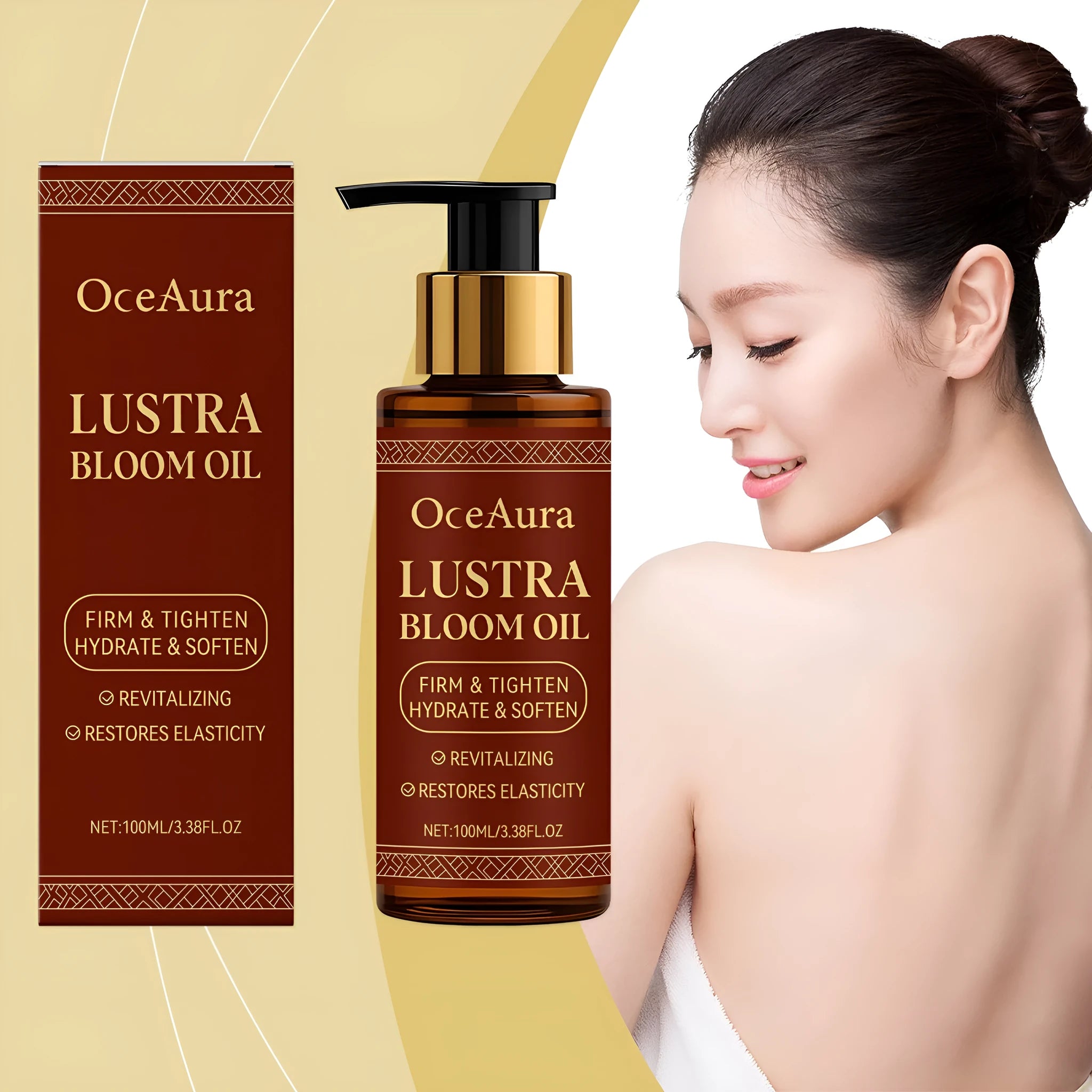 Soft Daily Elastic Moisturizing Body Oil with vitamin E and hyaluronic acid in a 100ml bottle