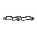 Grey plastic cat climbing frame with track ball toy on a windowsill, approximately 57cm long and 10cm wide