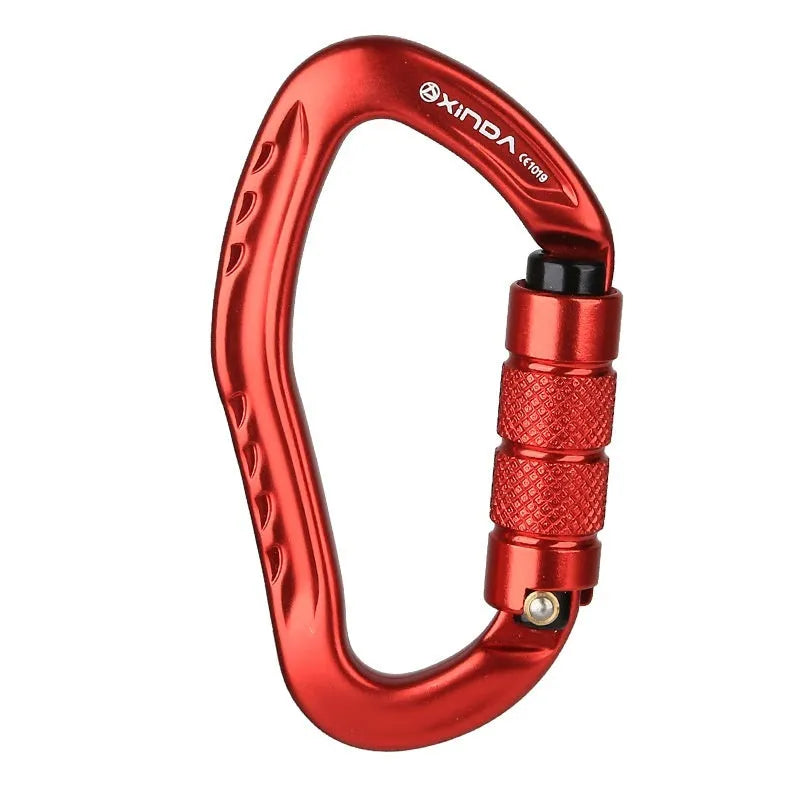 Automatic master lock climbing carabiner in multiple colour options for rock climbing equipment