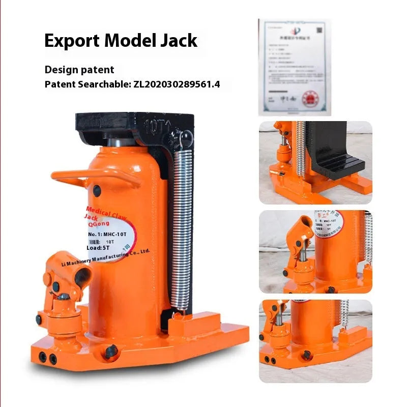 Heavy duty hydraulic claw jack track jack vertical steel construction for ship building and mechanical installation