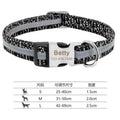 Adjustable buckle dog collar shown in black, green, and rose red colours