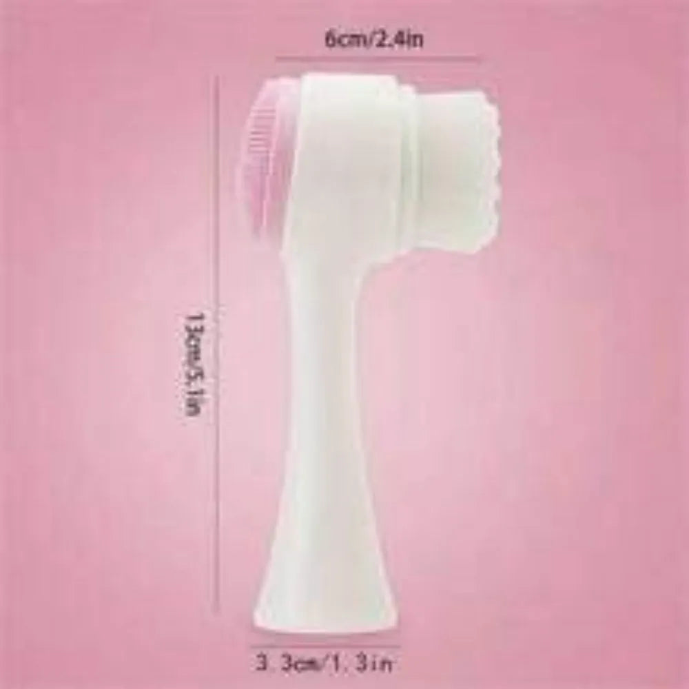 Blue nylon pet paw brush for dogs and cats measuring 13.5 cm long