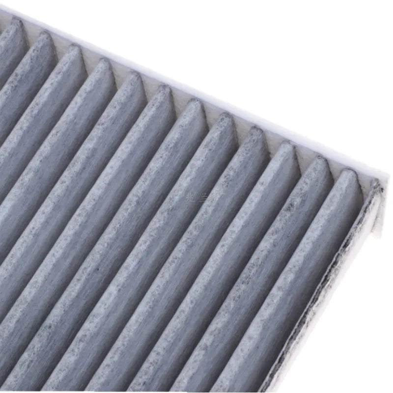 Grey Geely air conditioning filter element measuring 215mm by 210mm by 30mm