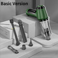 Wireless handheld vehicle vacuum cleaner with ABS body and multiple nozzles in white