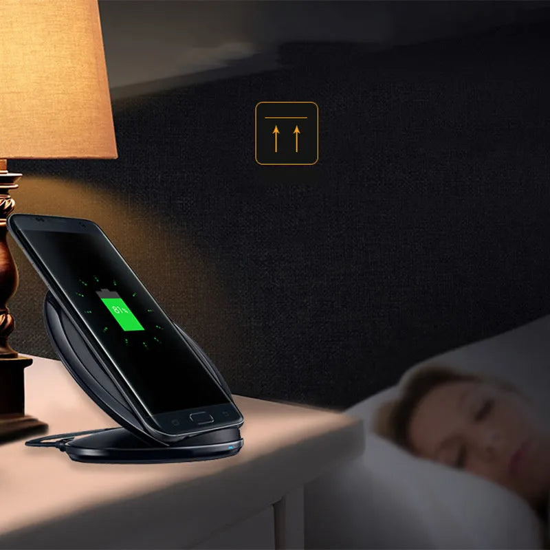 Qi wireless fast charging pad for Samsung Galaxy Note Edge in black and white colour options