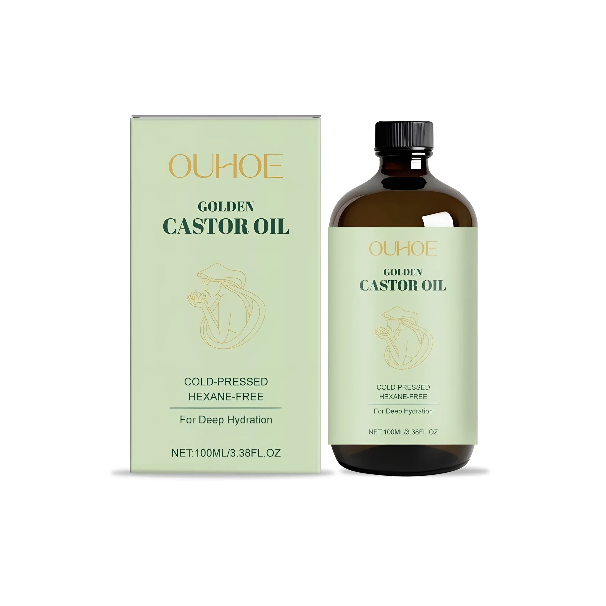 Golden Castor Oil skincare treatment in a 100ml bottle
