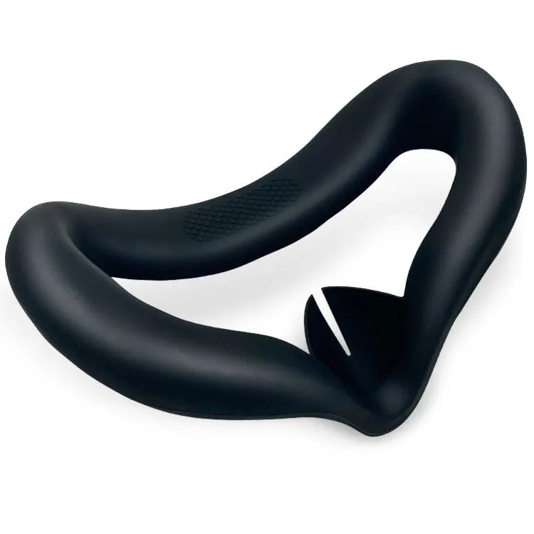Black silicone glasses cleaning and headset protection accessory set with host cover, eye mask, and handle covers.