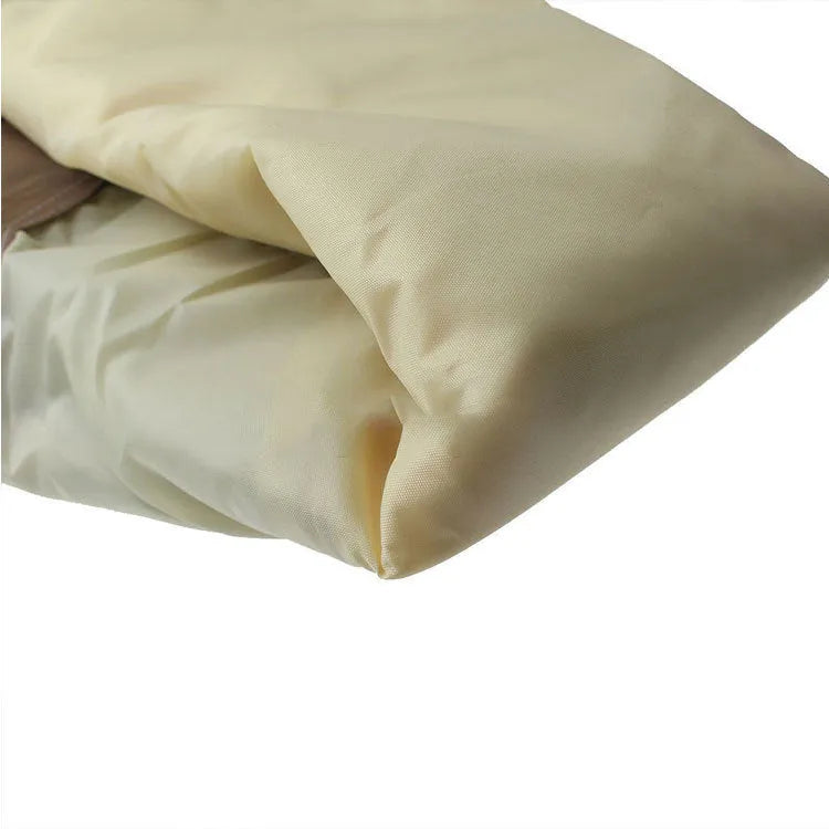Beige polyester outdoor oven cover for barbecue protection in Nordic style