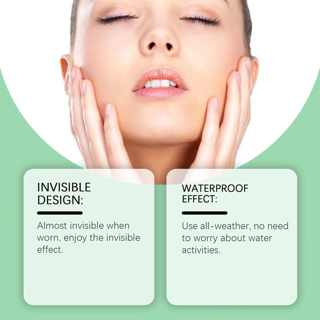 Invisible face nursing adhesive bandage suit with lifting stickers and ropes for facial firming