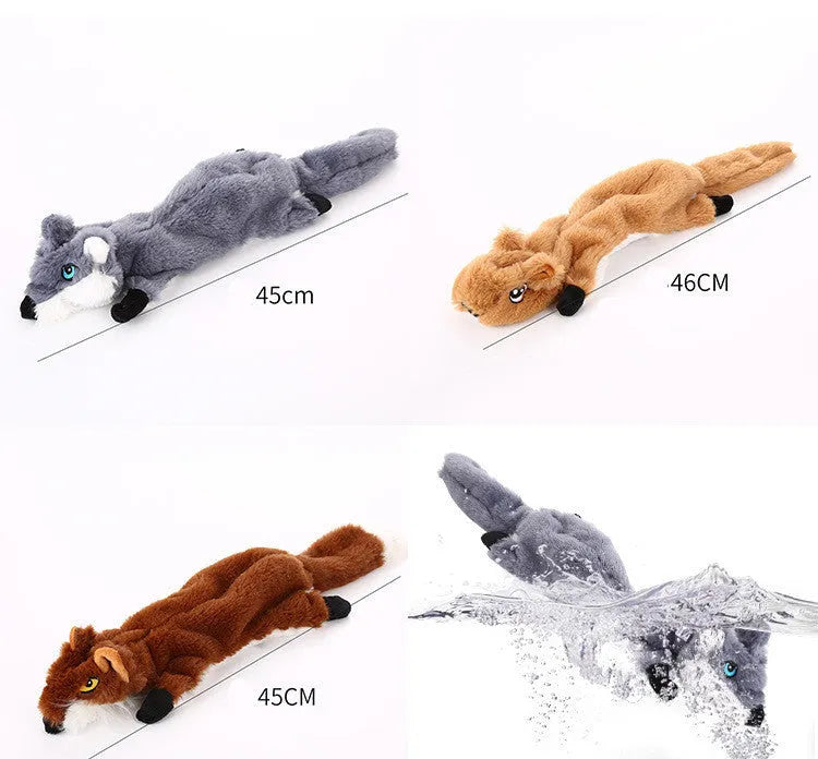 Pet dog plush anti-biting molars tooth cleaning animal modelling toy in dark brown colour