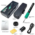 15W portable spot welding pen tool with black rubber handle and USB charging cable
