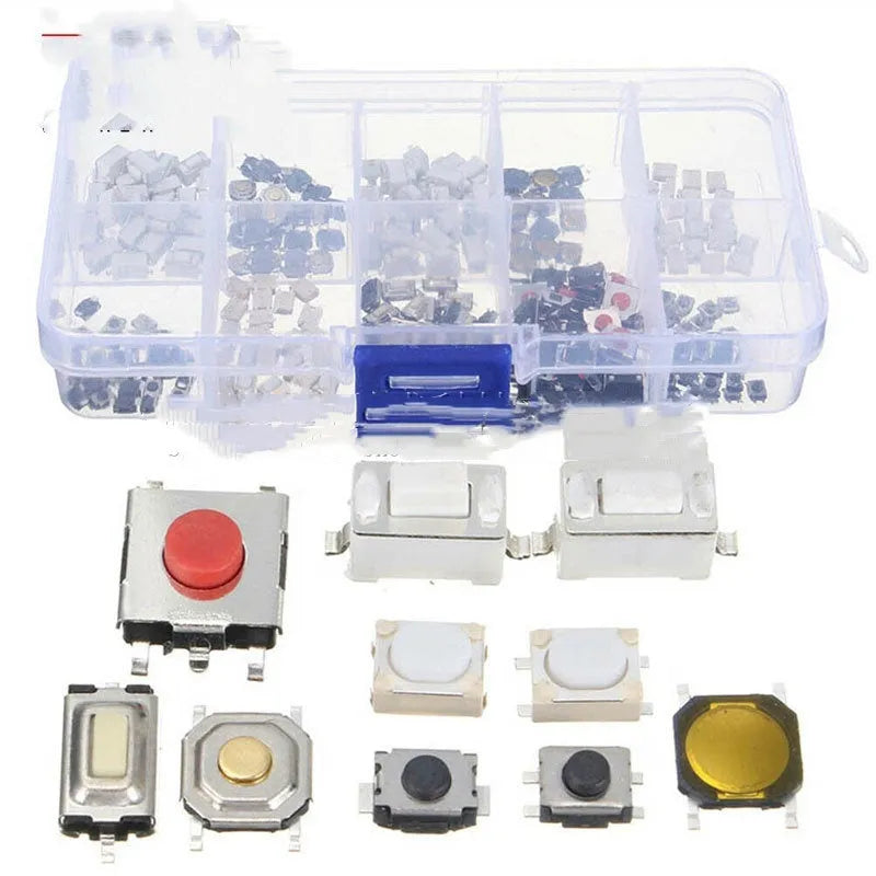 250 piece car patch button touch switch kit in boxed packaging for automotive electrical repairs