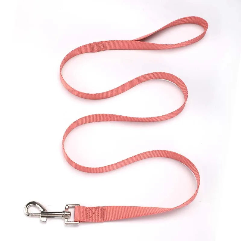 Solid colour polyester dog hand holding rope in various colours and sizes for pet walking