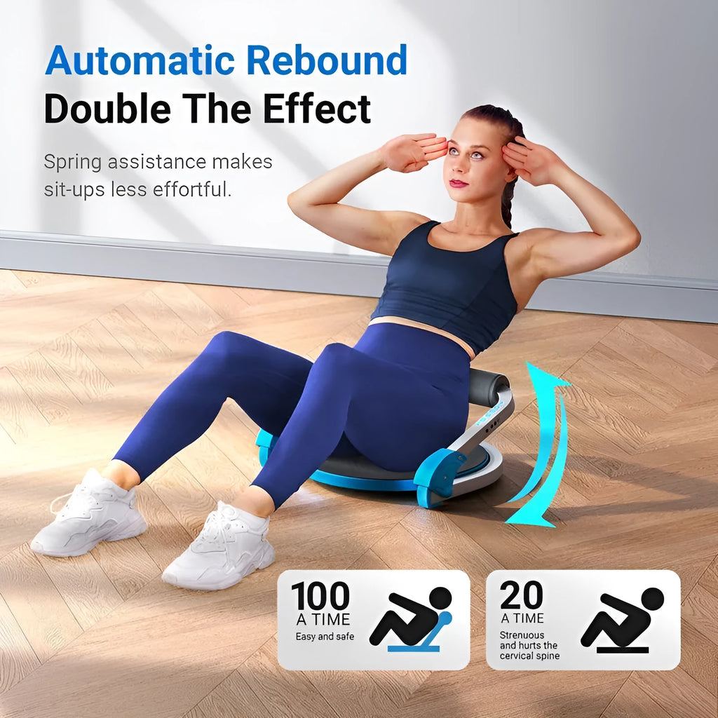 Household mini multifunctional abdominal device in sky blue or red for fitness training