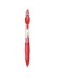 Black, red, and blue 0.5mm gel pen with plastic barrel for writing.