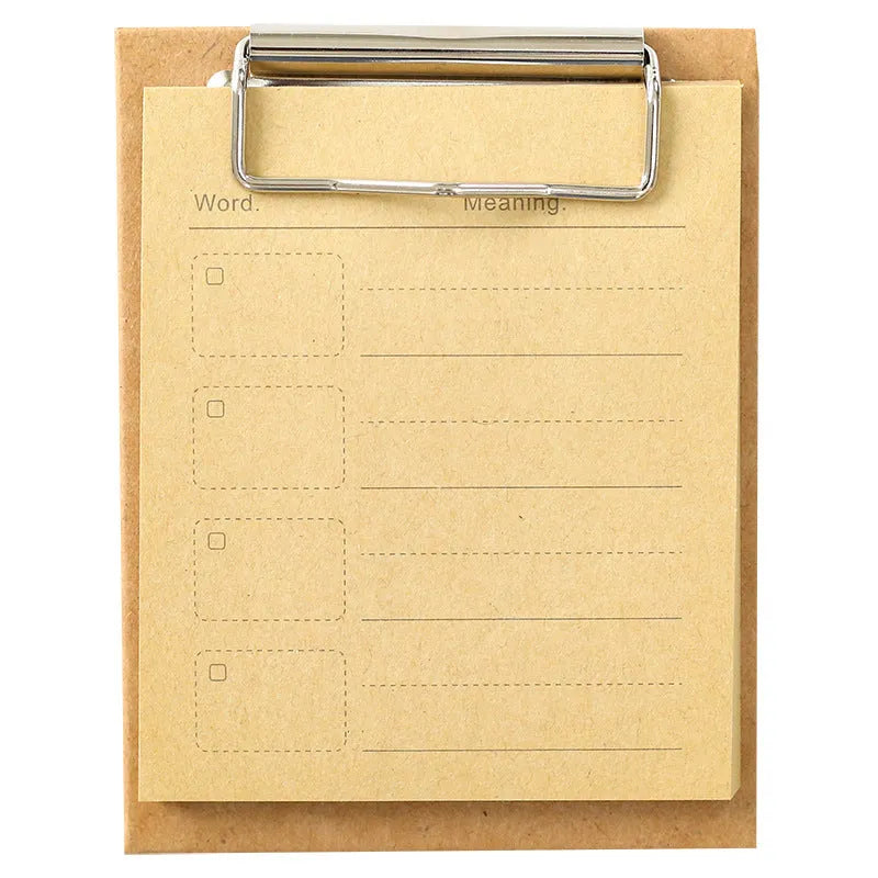 Cowhide pattern sticky note pad with 50 sheets in 98x125mm size showing four cover design options