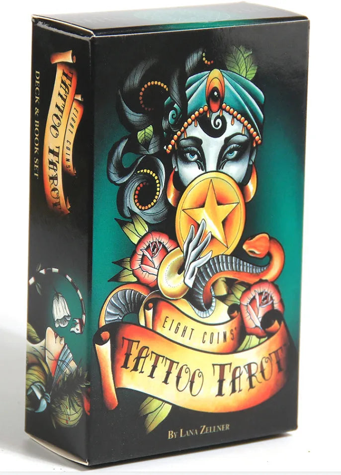 English Tarot Oracle Card Prism Card deck with coated paper cards in narrow and wide sizes