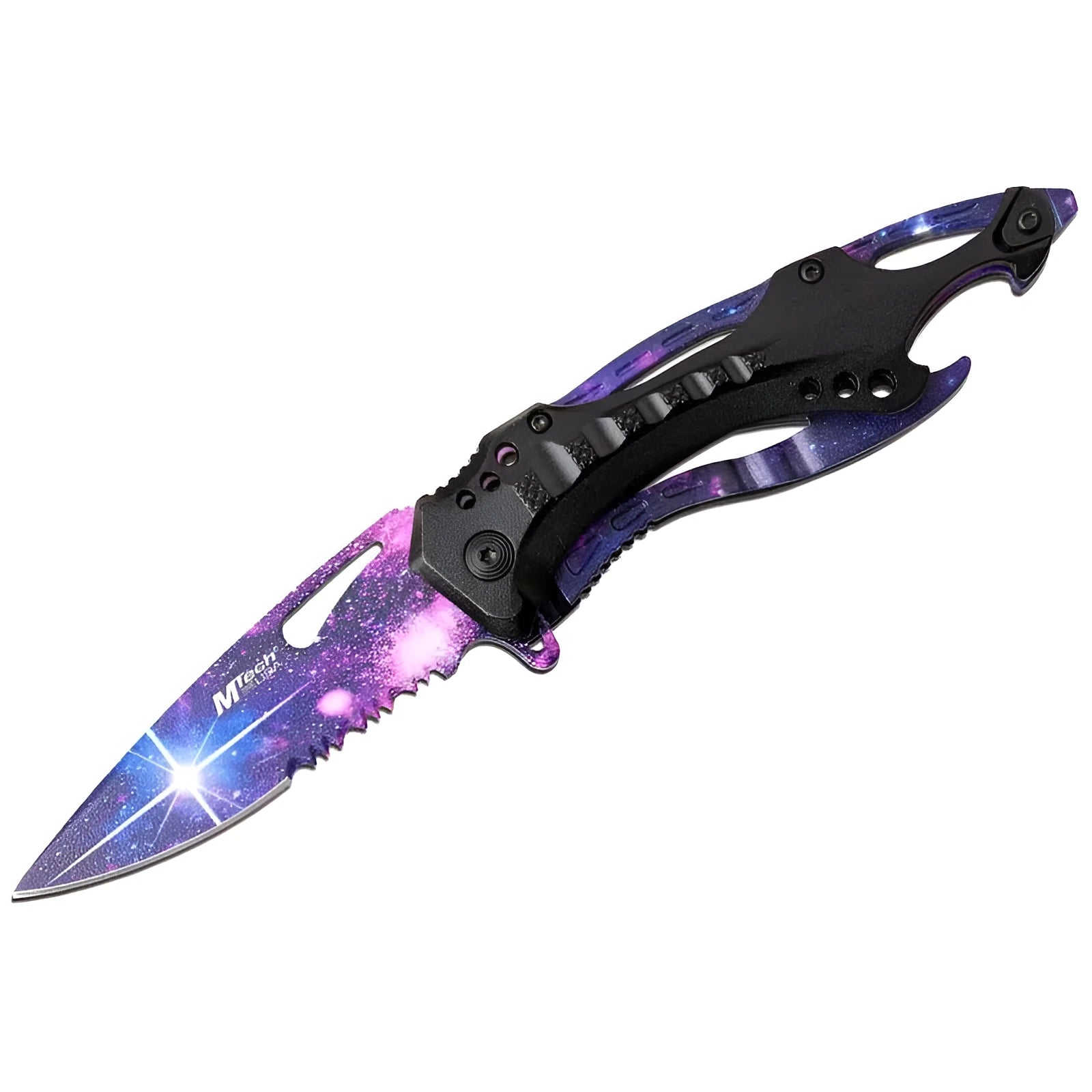 CS GO Karambit knife pattern car sticker on vehicle door measuring 13cm