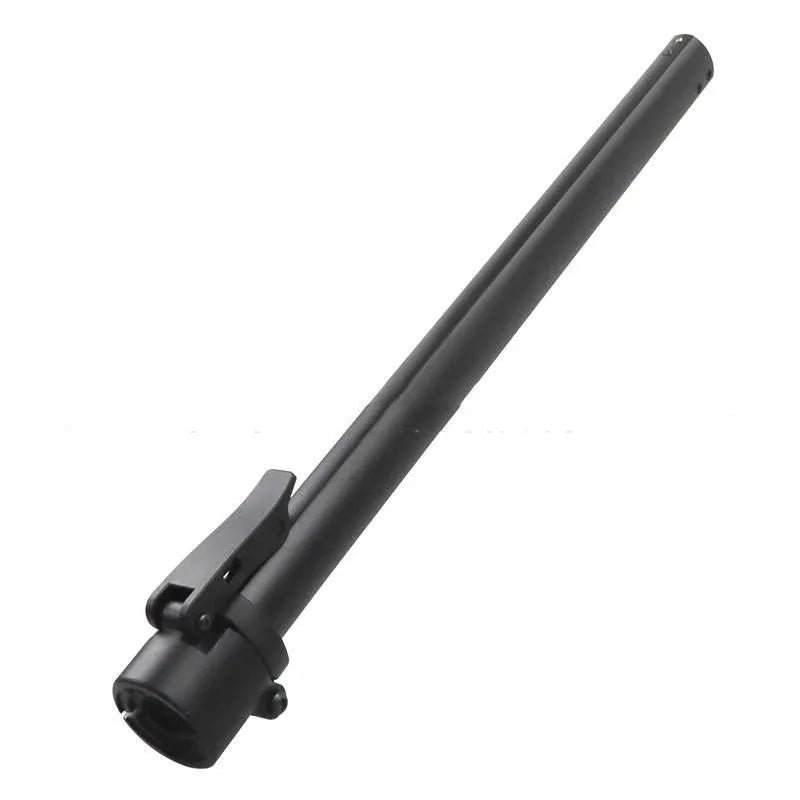 Matte black folding upright bar accessory for No. 9 electric scooter on a white background.